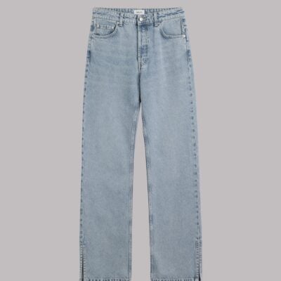 MIKUTA The Blue Straight Slit Jeans - Image 2