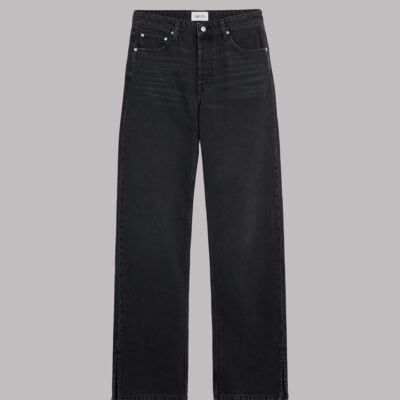MIKUTA The Black Straight Slit Jeans - Image 2