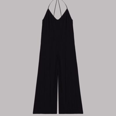 MIKUTA The Black Long Crinkle Jumpsuit - Image 2