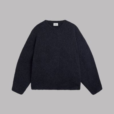MIKUTA The Black Fluffy Alpaca Knit Sweater - Image 2