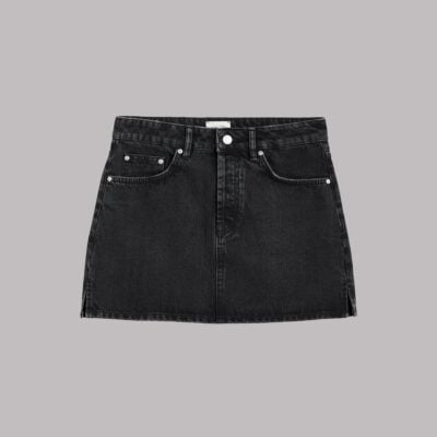 MIKUTA The Black Denim Mini Skirt - Image 2