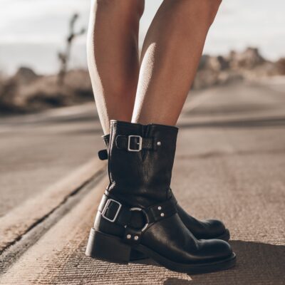 MIKUTA The Black Buckle Boots - Image 1