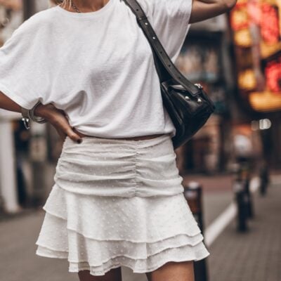 MIKUTA The White Ruffle Skort - Image 2