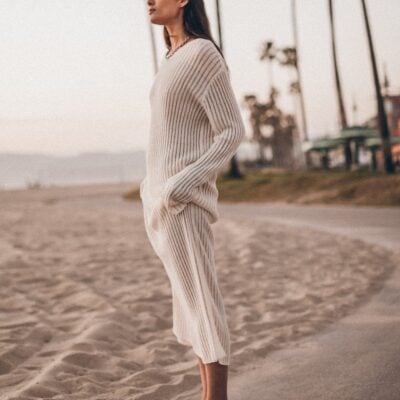 MIKUTA The White Open Longsleeve Dress - Image 1