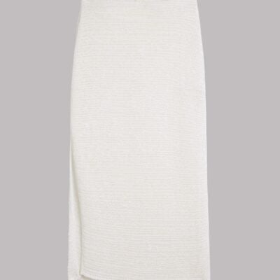 MIKUTA The White Long Knitted Skirt - Image 2