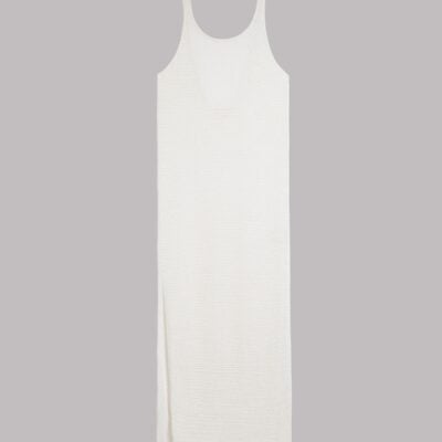 MIKUTA The White Long Knitted Dress - Image 2