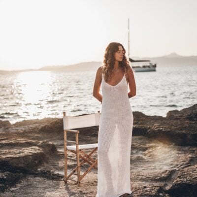 MIKUTA The White Knitted Dress - Image 1