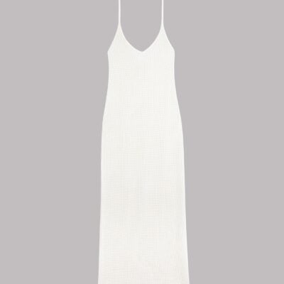 MIKUTA The White Knitted Dress - Image 2