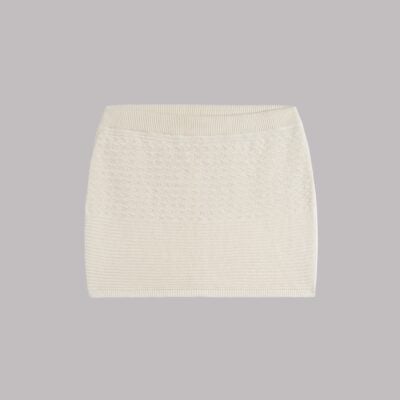 MIKUTA The White Crochet Skirt - Image 2