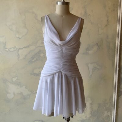 Mirror Palais Ruffle Cowl Neck Mini Dress Sample - Image 1