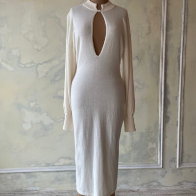 Mirror Palais Vanilla Sky Cashmere Knit Dress Sample - Image 1