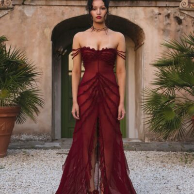 Mirror Palais Cascading Ruffle Gown - Image 1