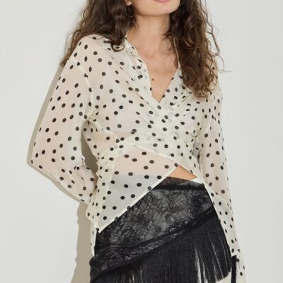 Maison Essentiele Lace Fringe Scarf - Image 2