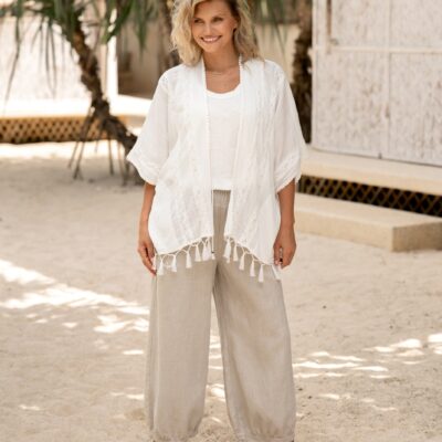 Nomad the Label Solaris Cotton Kimono Coconut - Image 2