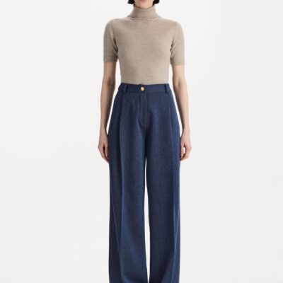 Oscar de la Renta Wool Wide-Leg Pant - Image 2