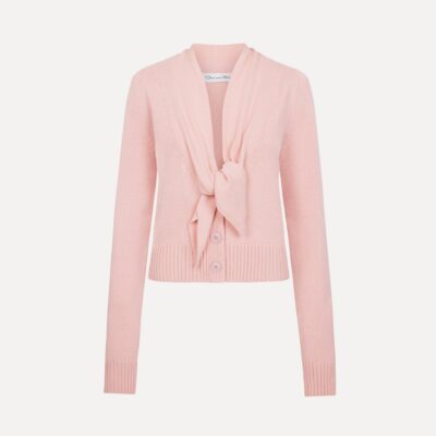 Oscar de la Renta Tie-Neck Cardigan - Image 1