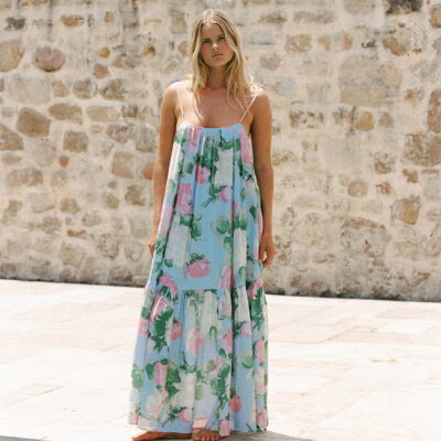 Peony Gathered Midi Dress - Image 2