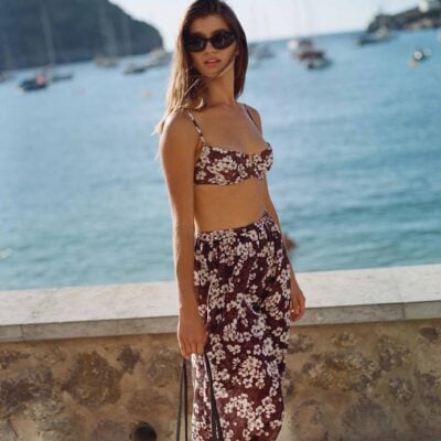 Peony Holiday Skirt - Image 2