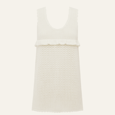 Peony Pointelle Amelia Mini Dress - Image 1