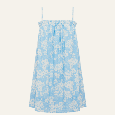 Peony Ruched Mini Dress - Image 1