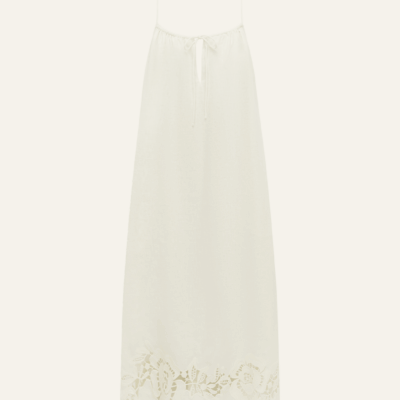 Peony Embroidered Midi Dress - Image 1