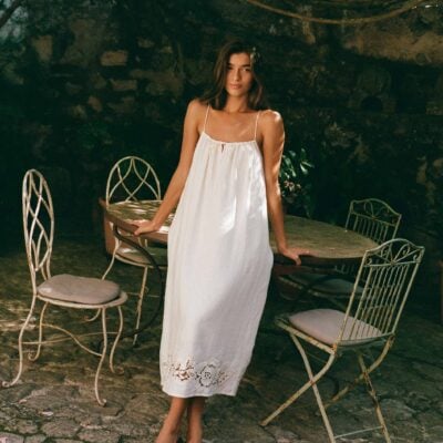 Peony Embroidered Midi Dress - Image 2