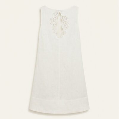 Peony Embroidered Keyhole Mini Dress - Image 1
