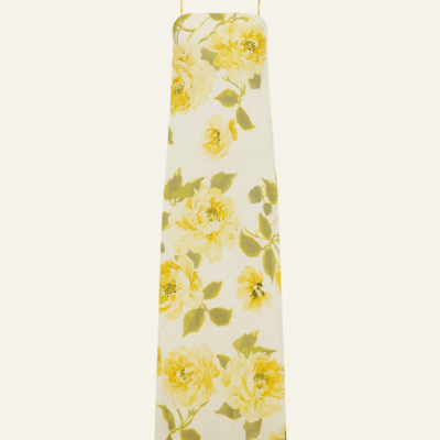 Peony Draped Maxi Dress - Image 1