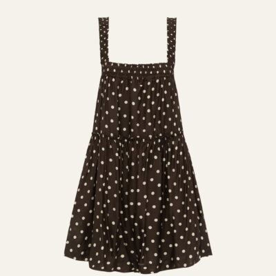 Peony Gathered Mini Dress - Image 1