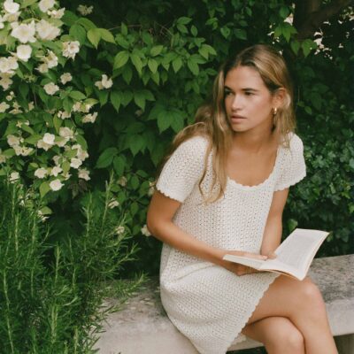 Peony Pointelle Jane Mini Dress - Image 2