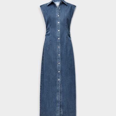 Rag & Bone rbAIRFLEX Leah Denim Midi Dress - Image 2