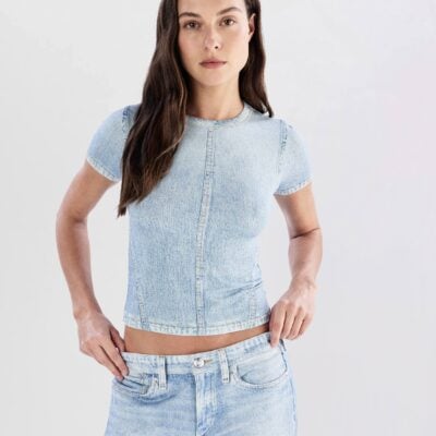 Rag & Bone rb Miramar Jersey Baby Tee - Image 1