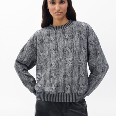 Rag & Bone rb Miramar Cable-Effect Sweatshirt - Image 1