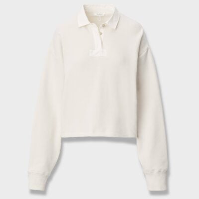 Rag & Bone Vintage Terry Oversized Polo Sweatshirt - Image 2