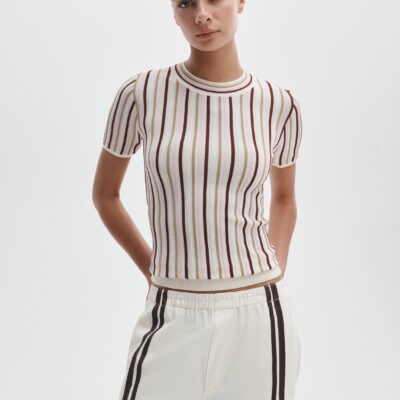 Rag & Bone Victoria Short-Sleeve Sweater - Image 1
