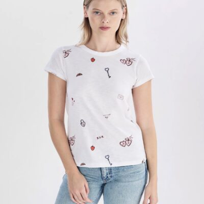 Rag & Bone Valentines Graphic Tee - Image 1