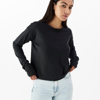 Rag & Bone The Slub Cropped Long Sleeve - Image 1