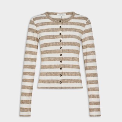 Rag & Bone The Knit Wide Rib Striped Cardigan - Image 2