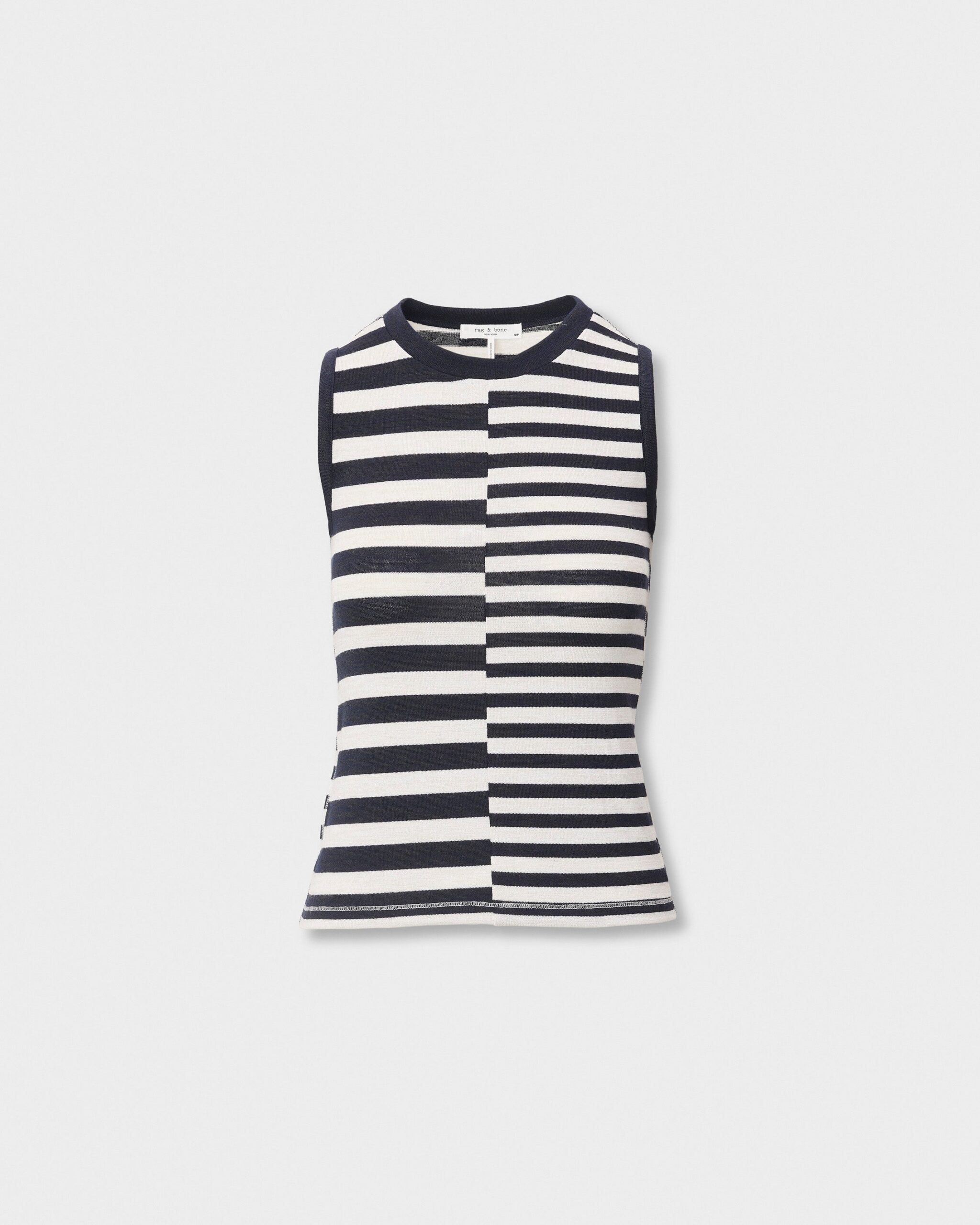 MNRA050826061606054_2 Rag & Bone The Knit Mix Striped Tank - Image 2