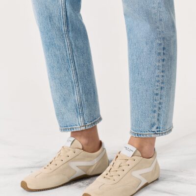 Rag & Bone Suede Ultra Slim Retro Runner Sneakers - Image 2