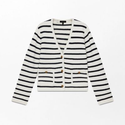 Rag & Bone Peggy Striped Wool Cardigan - Image 2