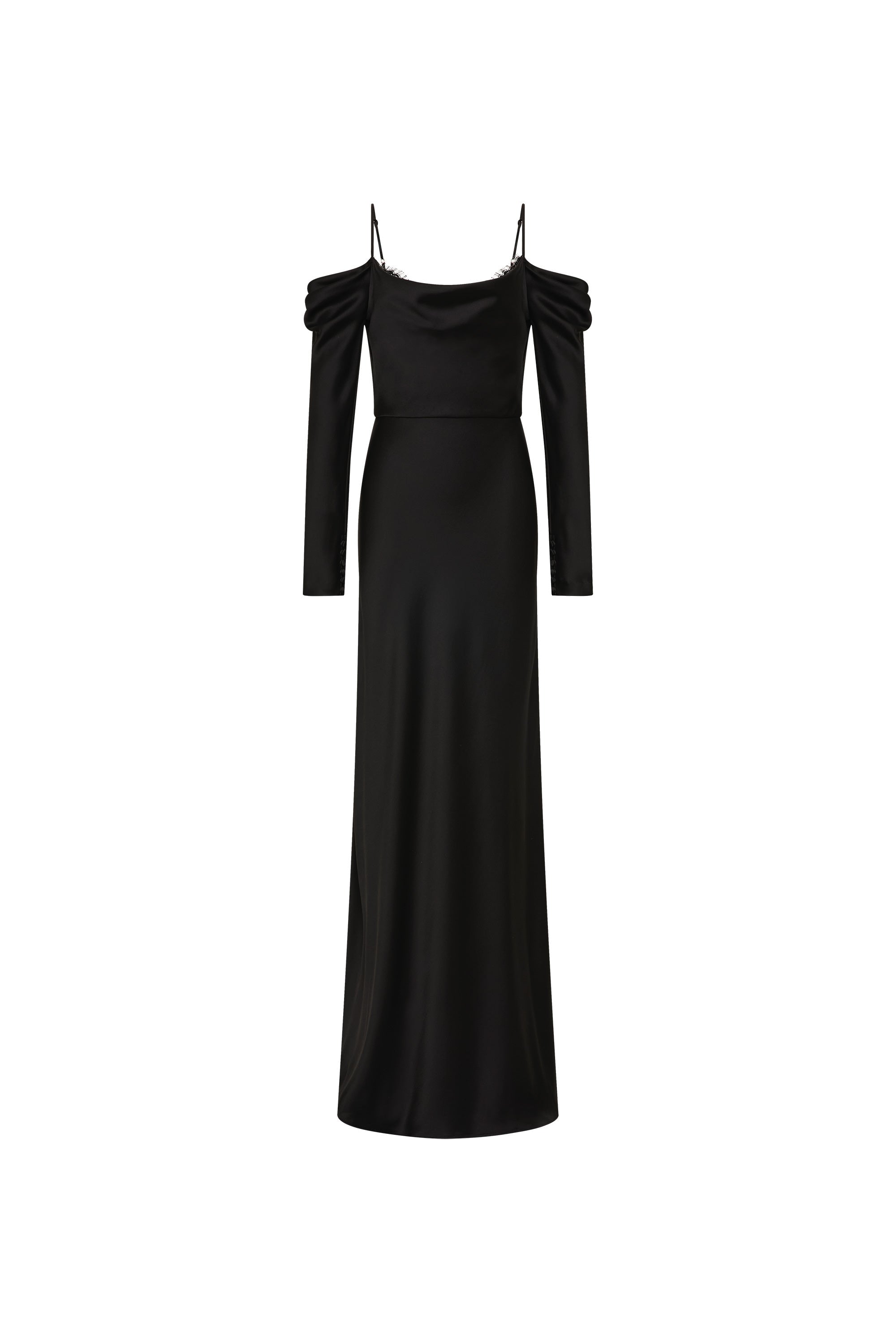 Rebecca Vallance Noire Long Sleeve Gown