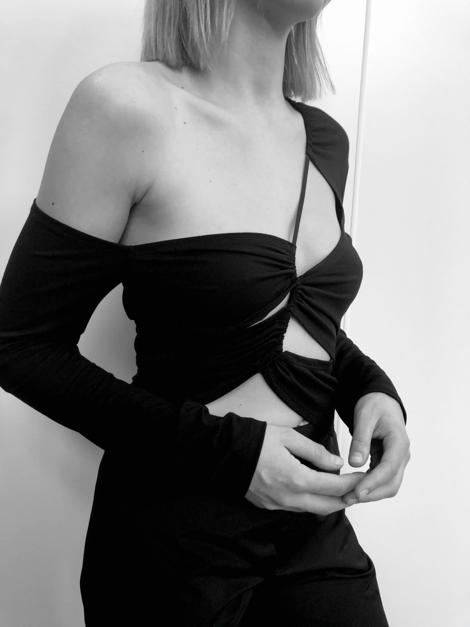 Sid Neigum Lightweight Bamboo Cutout Top - Image 1
