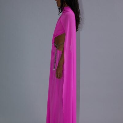 Sid Neigum Chiffon Shawl Dress - Image 2