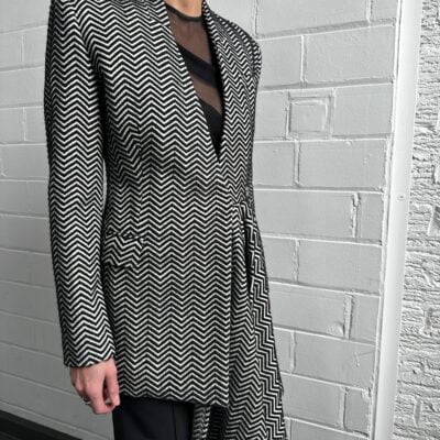 Sid Neigum Zigzag Herringbone Blazer - Image 1