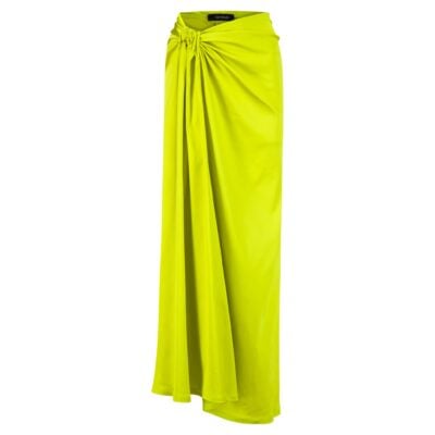 Sid Neigum Stretch Satin Loop Skirt - Image 1