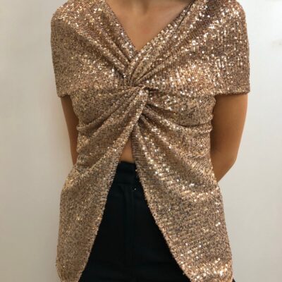 Sid Neigum Sequin Twist Top - Image 1