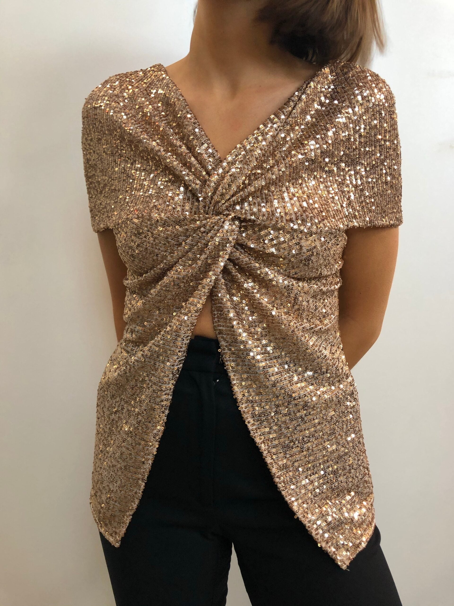 Sid Neigum Sequin Twist Top - Image 1