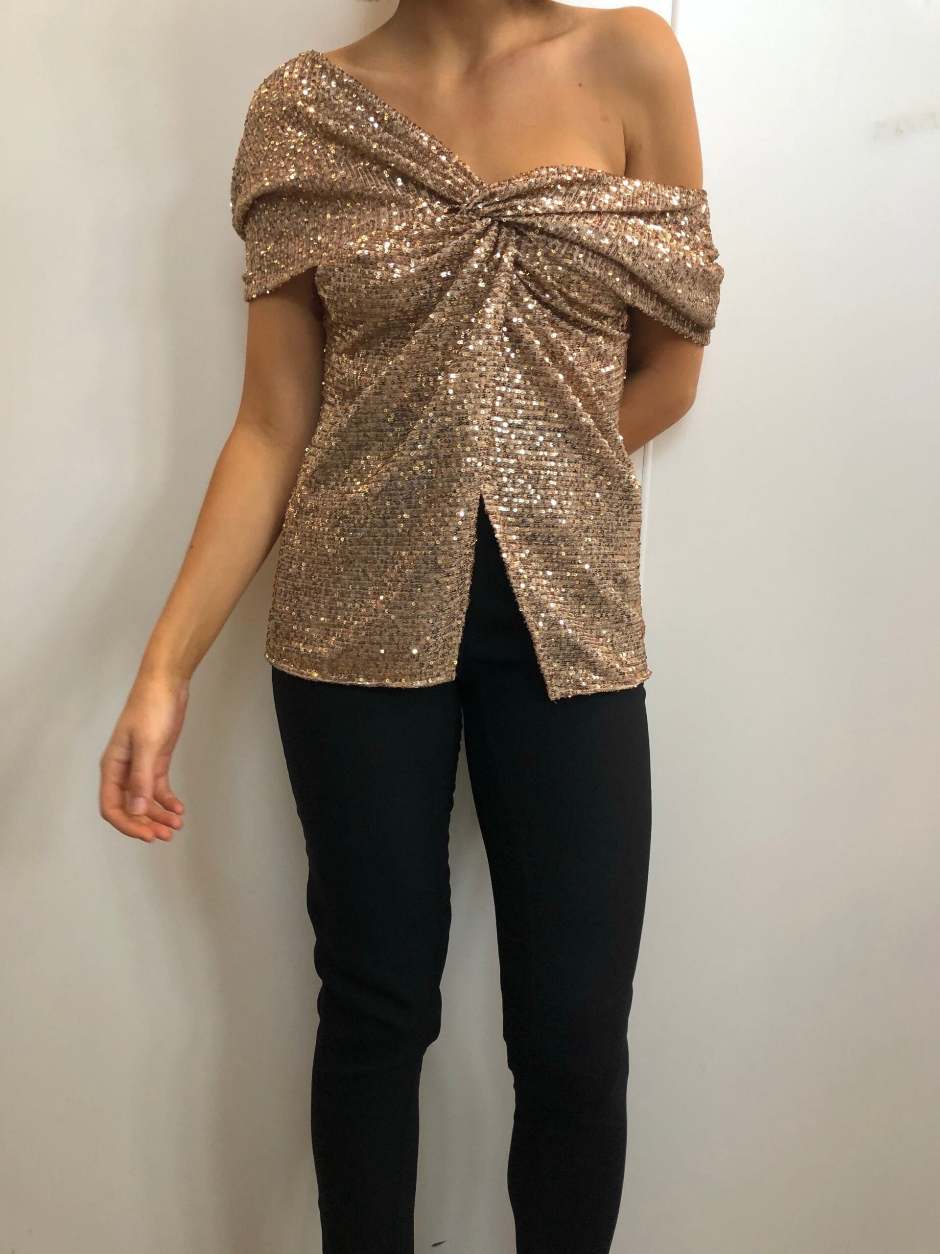 MNSDN140826080632050_2 Sid Neigum Sequin Twist Top - Image 2