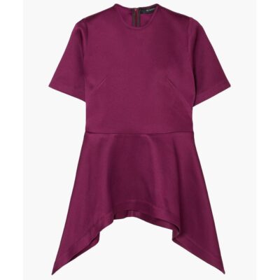 Sid Neigum Satin Peplum Blouse - Image 1